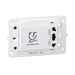 Noua Unica, Priza aparat de ras 20VA, surub, alb