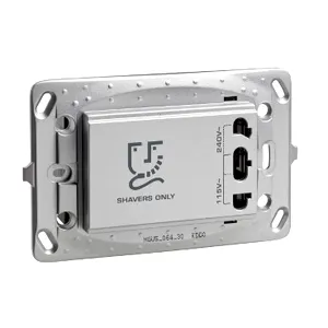 Noua Unica, Priza aparat de ras 20VA, surub, alu