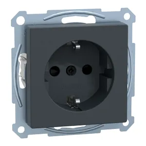 Priza Schuko, Obturator, Borne fara surub, Antracit, Sistem M