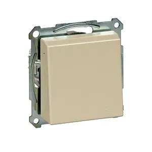 Priza Schuko cu Capac cu Balama, Borne fara surub, Alb, Lucios, Sistem M