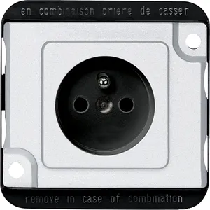 Iesire priza impamantare, insertie cu protund, term.f.surub, aLumina, Antivandalism