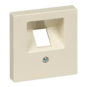 Placa Centrala pentru Conector Rj45, 1 decupaj, Alb, Lucios, Sistem M