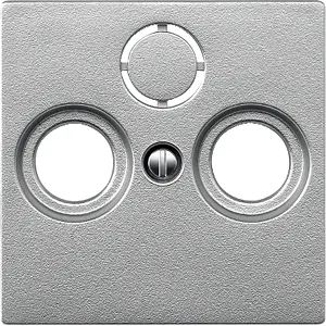 Placa Centrala pentru Iesiri Priza Antena 2/3 Orificii, Aluminiu, Sistem M