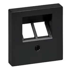Placa Centrala pentru Conector Rj45, 2 decupaje, Antracit, Sistem M