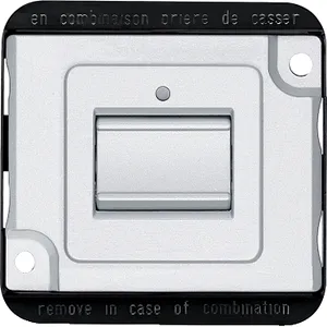 Buton insertie prag control, 2 cai cu lumina de indicare, aluminiu, Anti-vandalism