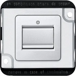 Buton insertie prag, 2 cai, aluminiu, Anti-vandalism