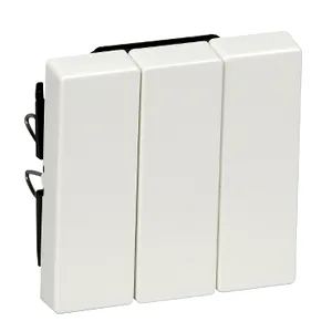 Clapeta 3 Porturi,Alb Polar, Lucios, Sistem M