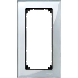 Rama din Sticla, 2 aparate pentru Piesa centrala de Legatura, Argintiu Diamant, M-Elegance