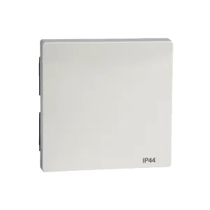 Clapeta Ip44,Alb Polar, Lucios, Sistem M