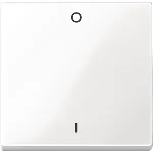 Clapeta Marcata 0/1,Alb Polar, Lucios, Sistem M