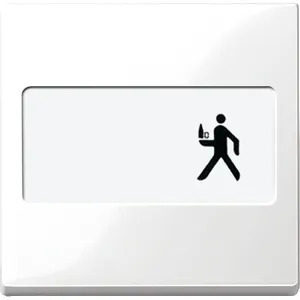 Clapeta cu Camp de Etichetare,Alb Polar, Lucios, Sistem M