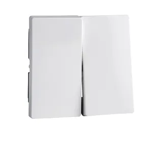 Clapeta 2 Porturi, Alb Intens, Lucios, Sistem M