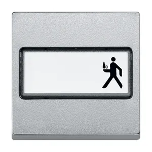 Clapeta cu Loc pentru Eticheta, Aluminiu, Sistem M