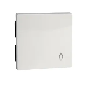 Clapeta cu Simbol Clopot,Alb Polar, Lucios, Sistem M