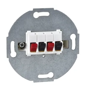 Insertie Conectare Difuzor, 2 Porturi,Alb Polar