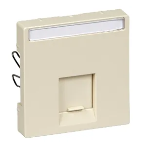 Placa Centrala 1 Conector Rj45 Schneider Electric, Alb, Lucios, Sistem M