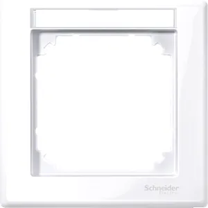 Rama M-Smart, 1-Port cu Suport Etichetare, Alb Intens, Lucios