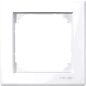 Rama M-Smart, 1-Port, Alb Intens, Lucios