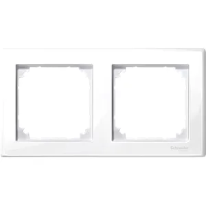 Rama M-Smart, 2-Porturi,Alb Polar, Lucios