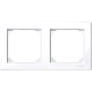 Rama M-Smart, 2-Porturi, Alb Intens, Lucios