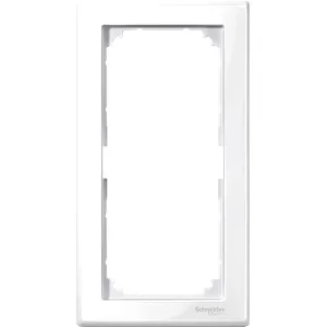 Rama M-Smart, 2-Porturi fara Componenta Punte Centrala,Alb Polar, Lucios