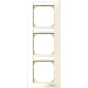 Rama M-Plan, 3 Aparate pentru Etichetare, Instalare Verticala, Alb, Lucios