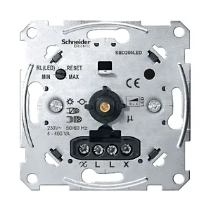 Universal rotary dimmer for LED lamps, Merten