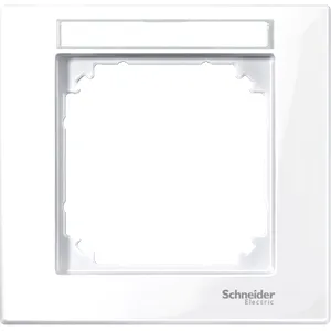 Rama M-Plan, 1-Port, cu Optiune de Etichetare, Alb Intens, Lucios