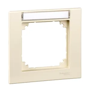 Rama M-Plan, 1 Aparat, cu Opentru Etichetare, Alb, Lucios