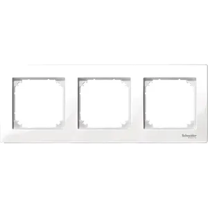 Rama tripla M-Plan, alb polar