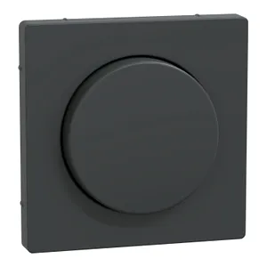 Cover plate, Merten System M, with rotary knob, anthracite