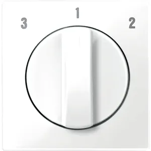 Placa Centrala pentru Comutator Rotativ Ventilator,Alb Polar, Lucios, Sistem M