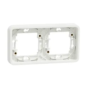 Mureva Styl suport fixare 2 posturi,orizontala, multi, alb