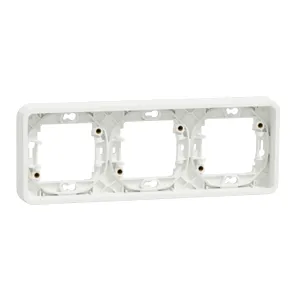 Mureva Styl suport fixare 3 posturi ST, orizontala, alb