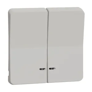 Mureva clapeta dubla, vizor indicator luminos, alb