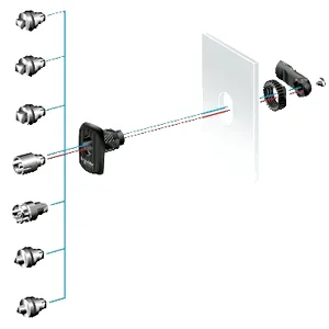 Insertie Patrata Incuietoare 5Mm Pentru Carcasa Spacial S3D
