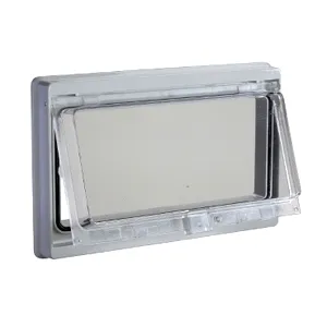 Fereastra Din Plastic Cu Capac Transparent Prins Cu Balamale. Ip 55, L78Xw180Mm.