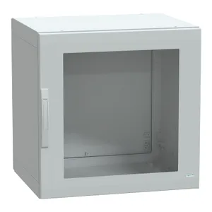 Carcasa cu montaj pe podea poliester versiune PLA etansa 750x750x620 IP65 cu geam