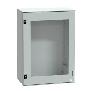 Carcasa montare perete poliester monobloc IP66 H747xW536xD300mm usa cu geam