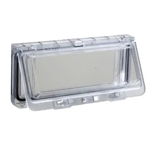 Fereastra Din Plastic Cu Capac Transparent Prins Cu Balamale. Ip 65