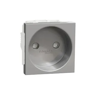 Noua Unica, Priza 2P 16A, 2m, aluminiu