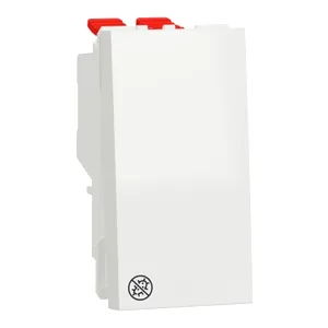 Noua Unica, Intrerupator cruce 10A 1m alb antibact.