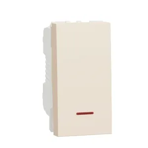 Noua Unica, Intrerupator 16A 1m, surub, lamp indic, bej