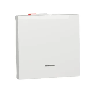 Noua Unica, Intrerupator revenire 10A 2m ind luminos,alb