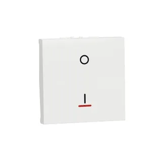 Noua Unica, Intrerupator bipolar 16A ind lum 2m, surub, alb