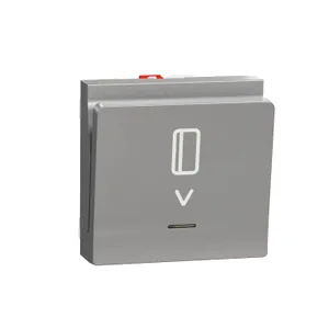 Noua Unica, Intrerupator cartela NO/NC 10AX 2m, aluminiu