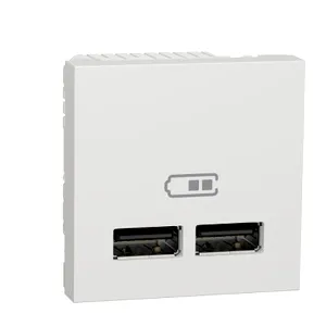 Noua Unica, Priza dubla incarcare USB 1A 2m alb