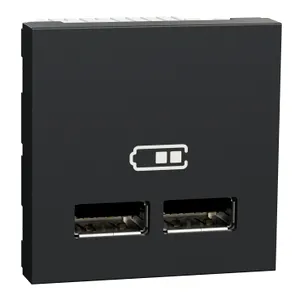 Noua Unica, Priza dubla incarcare USB 1A 2m antracit