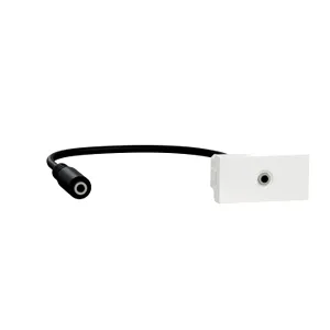 Noua Unica, Priza mini jack 3.5mm 1m, alb