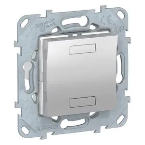 Noua Unica, Intrerupator cu revenire KNX, cu suport fixare, aluminiu